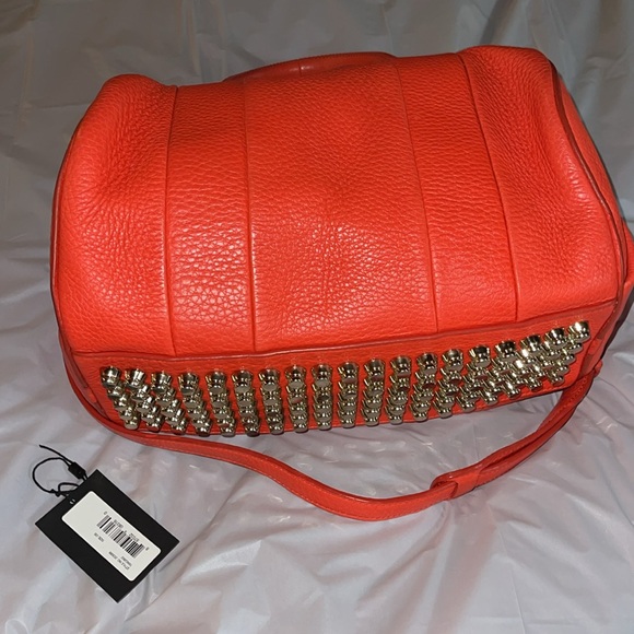 Alexander Wang Red Leather Crossbody Bag. Rocco Bag Large Red Leather Bag - Picture 6 of 10